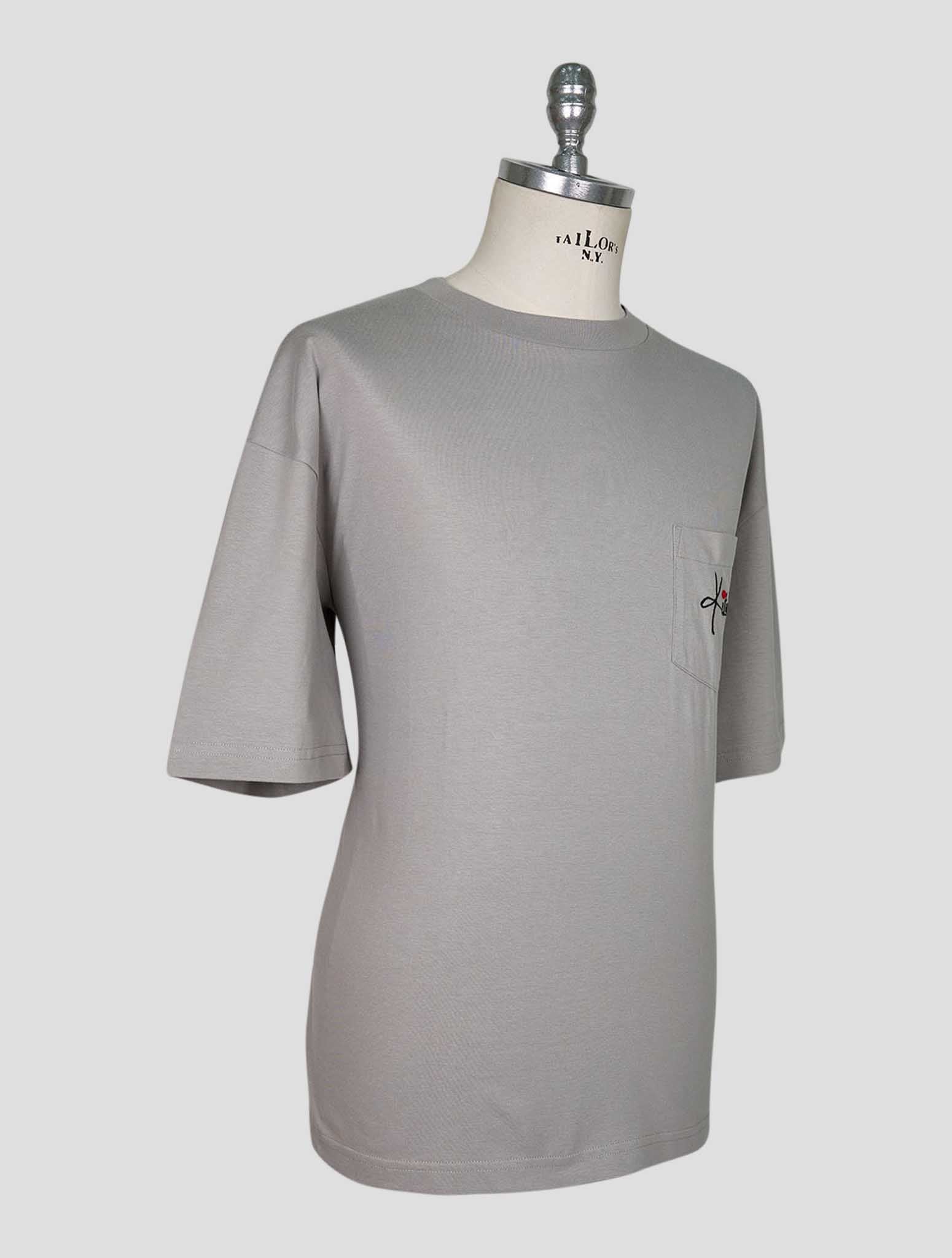 Kiton Gray Cotton T-Shirt