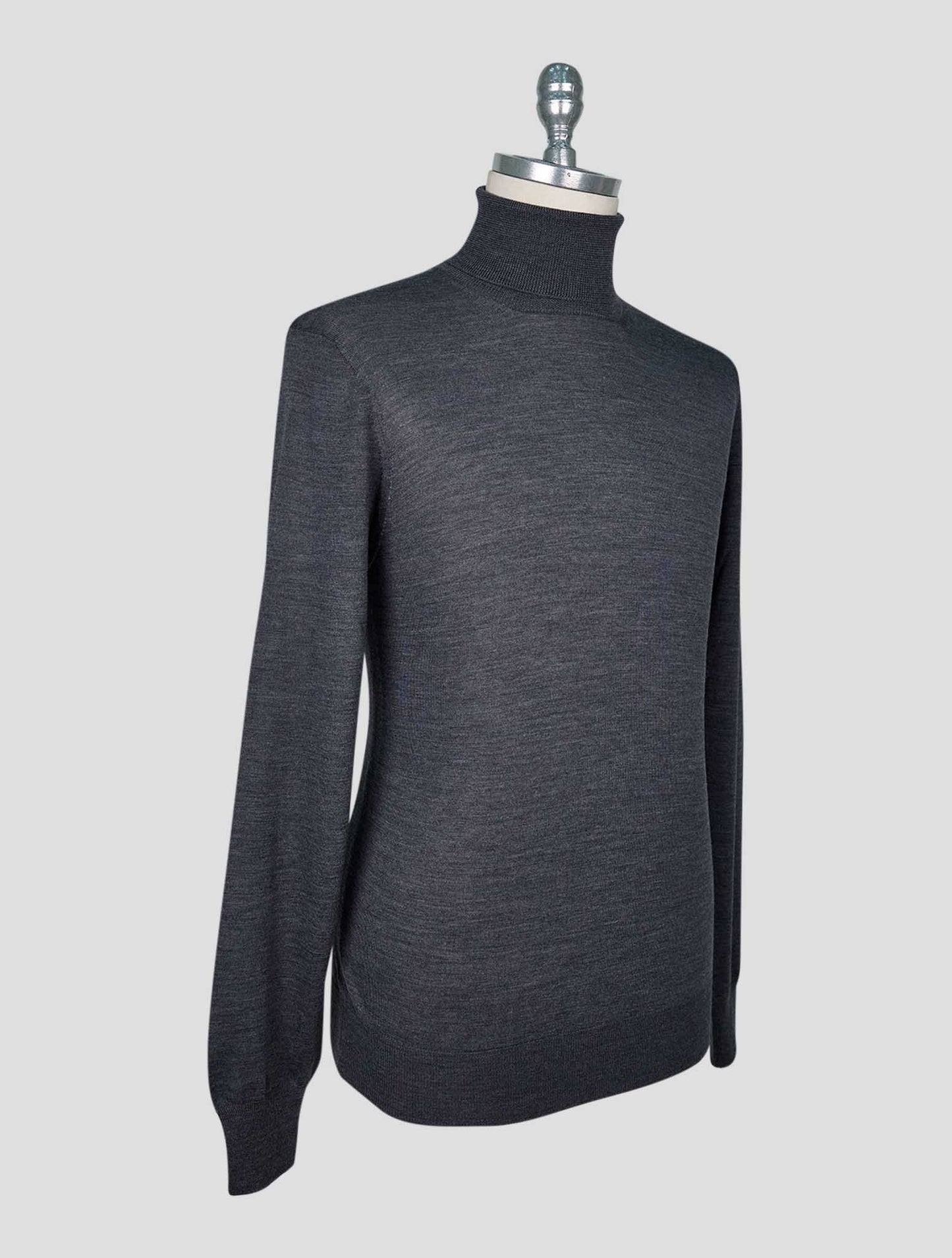 Kiton Brown Wool Sweater Turtleneck