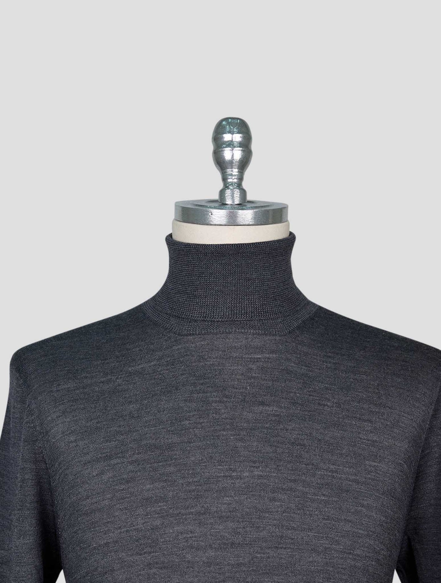Kiton Brown Wool Sweater Turtleneck