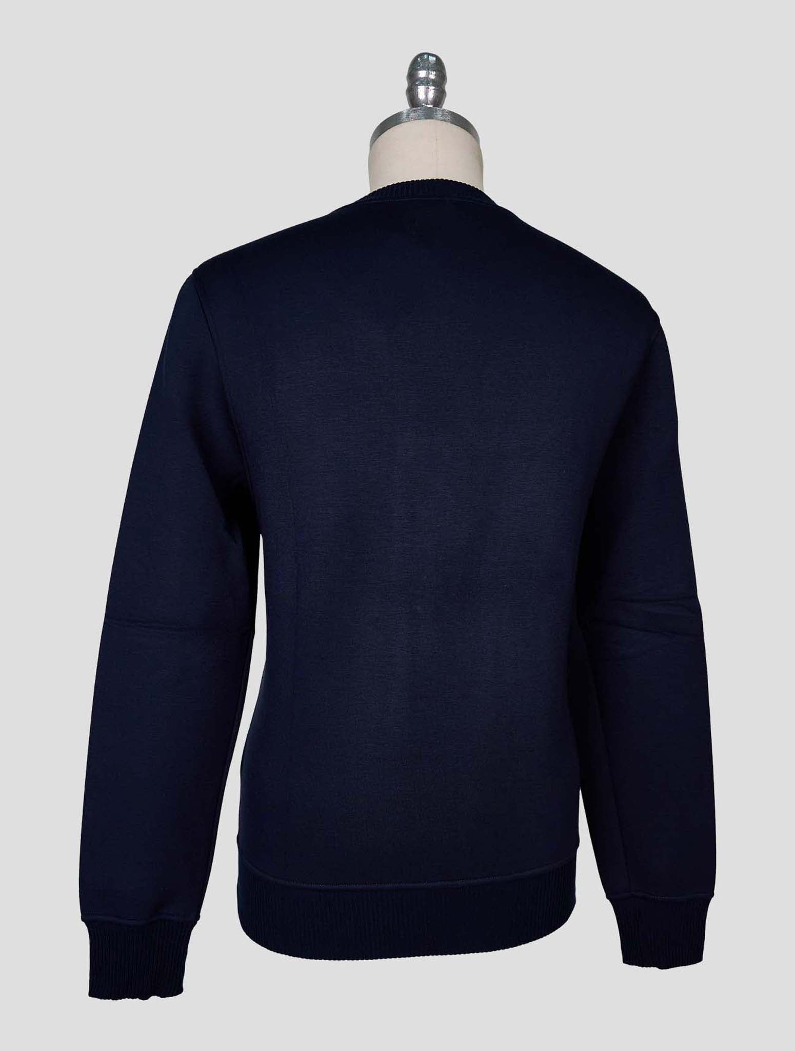 Kiton Knt Blue Viscose Ea Sweater Crewneck