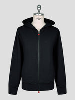 Kiton Black Cotton Ea Sweater Full Zip