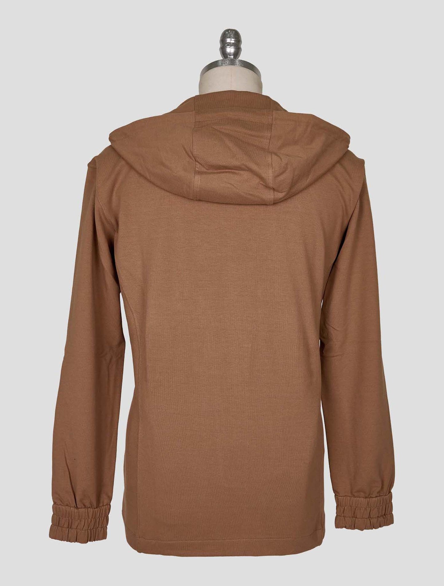 Kiton Light Brown Cotton Ea Sweater Full Zip