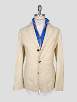 Kiton Beige Leather Blazer