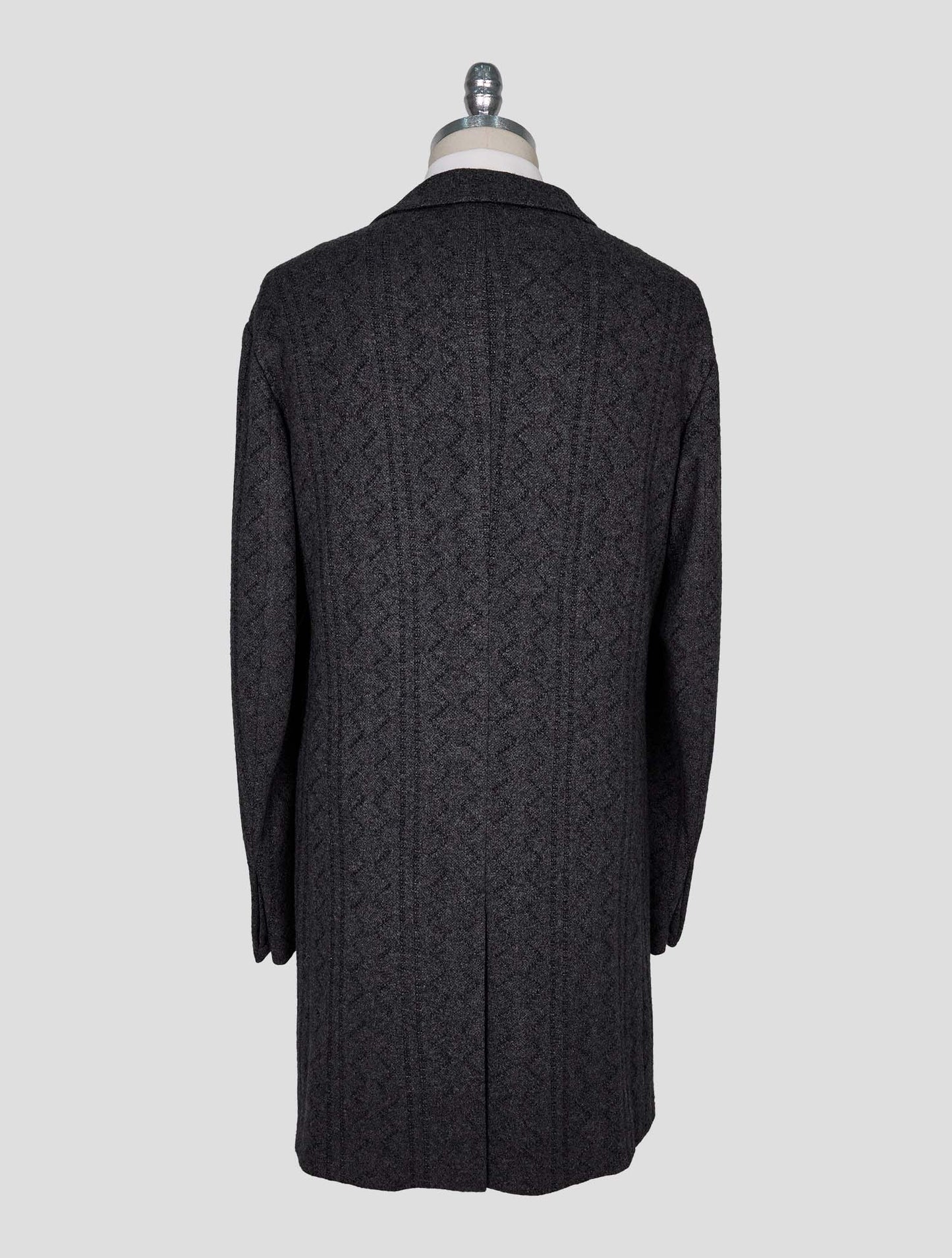 Kiton Knt Gray Cashmere Overcoat