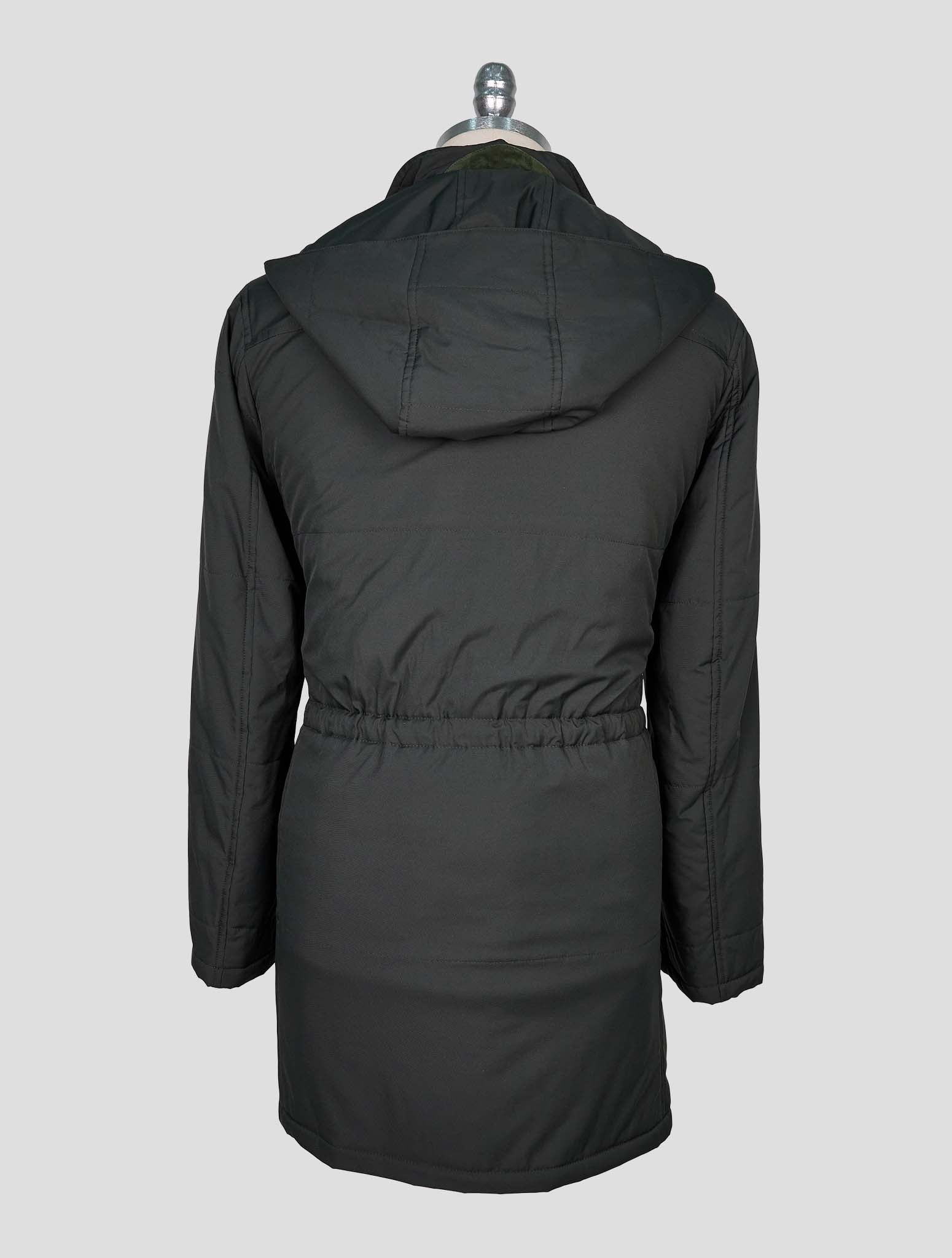 Kiton Green Pa Pu Overcoat