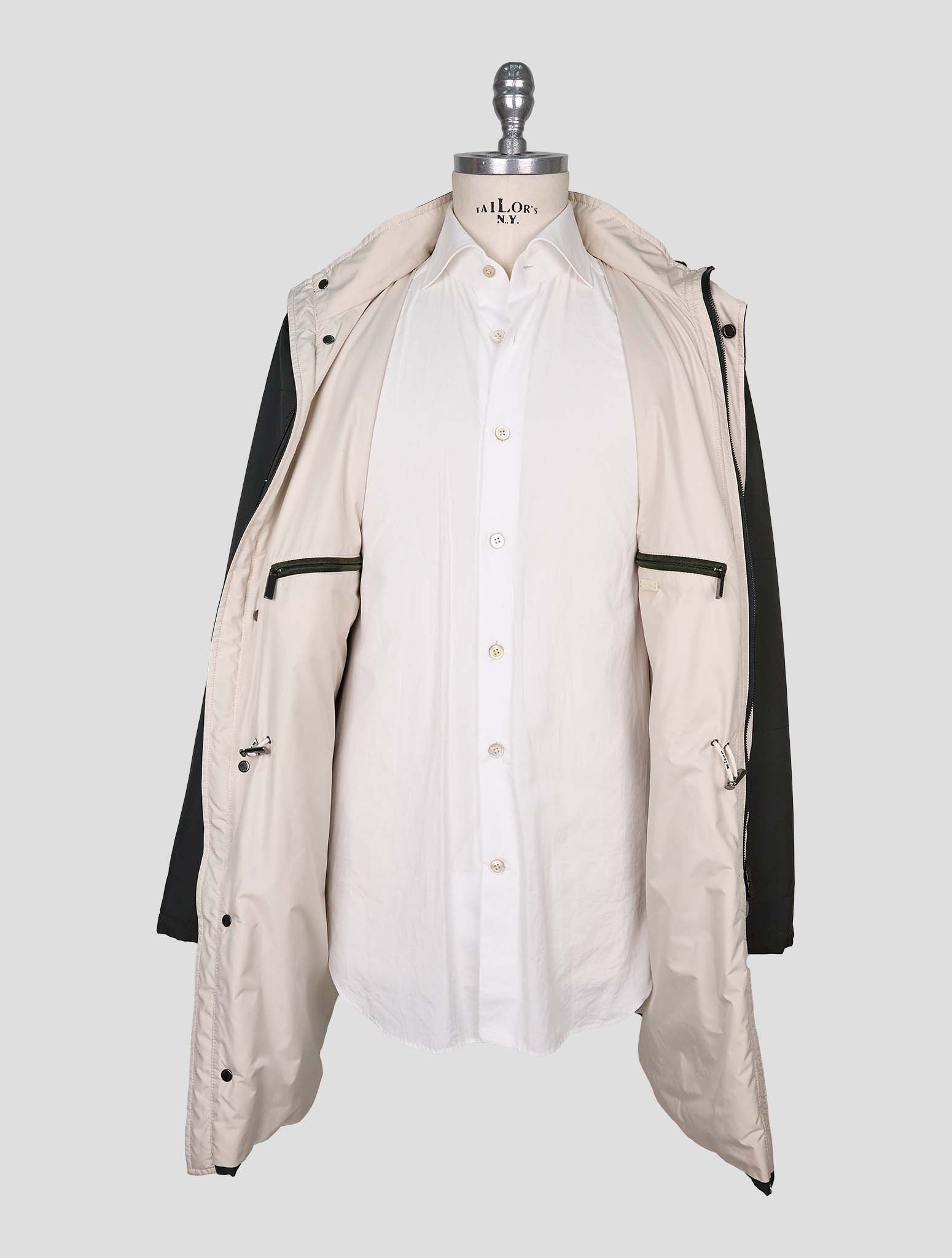 Kiton Green Pa Pu Overcoat