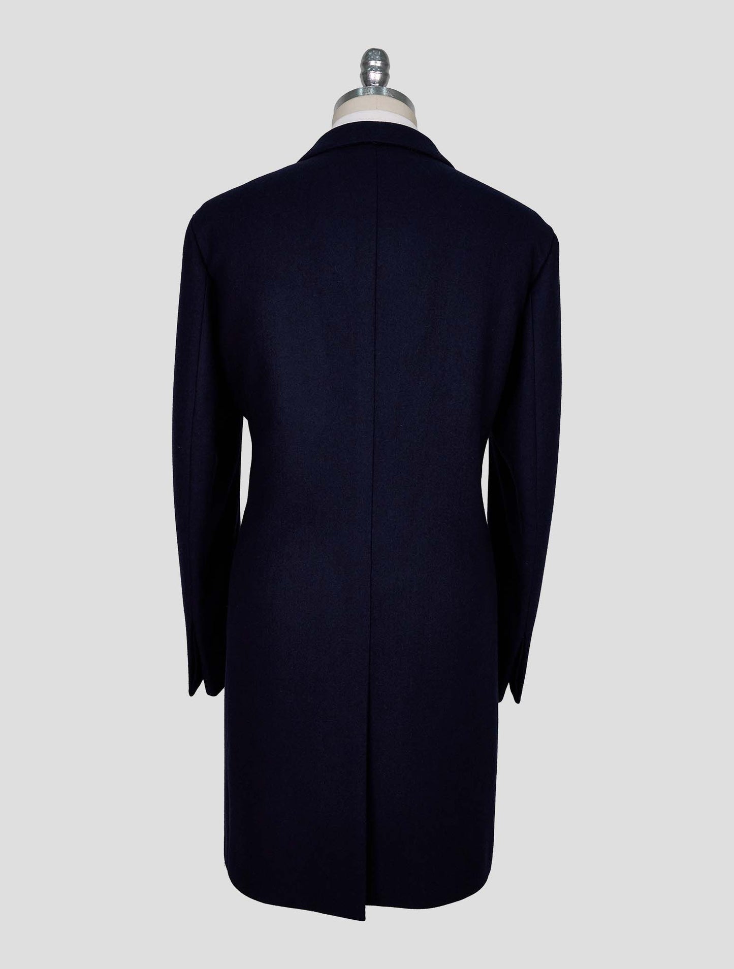 Kiton Blue Virgin Wool 14 Micron Overcoat
