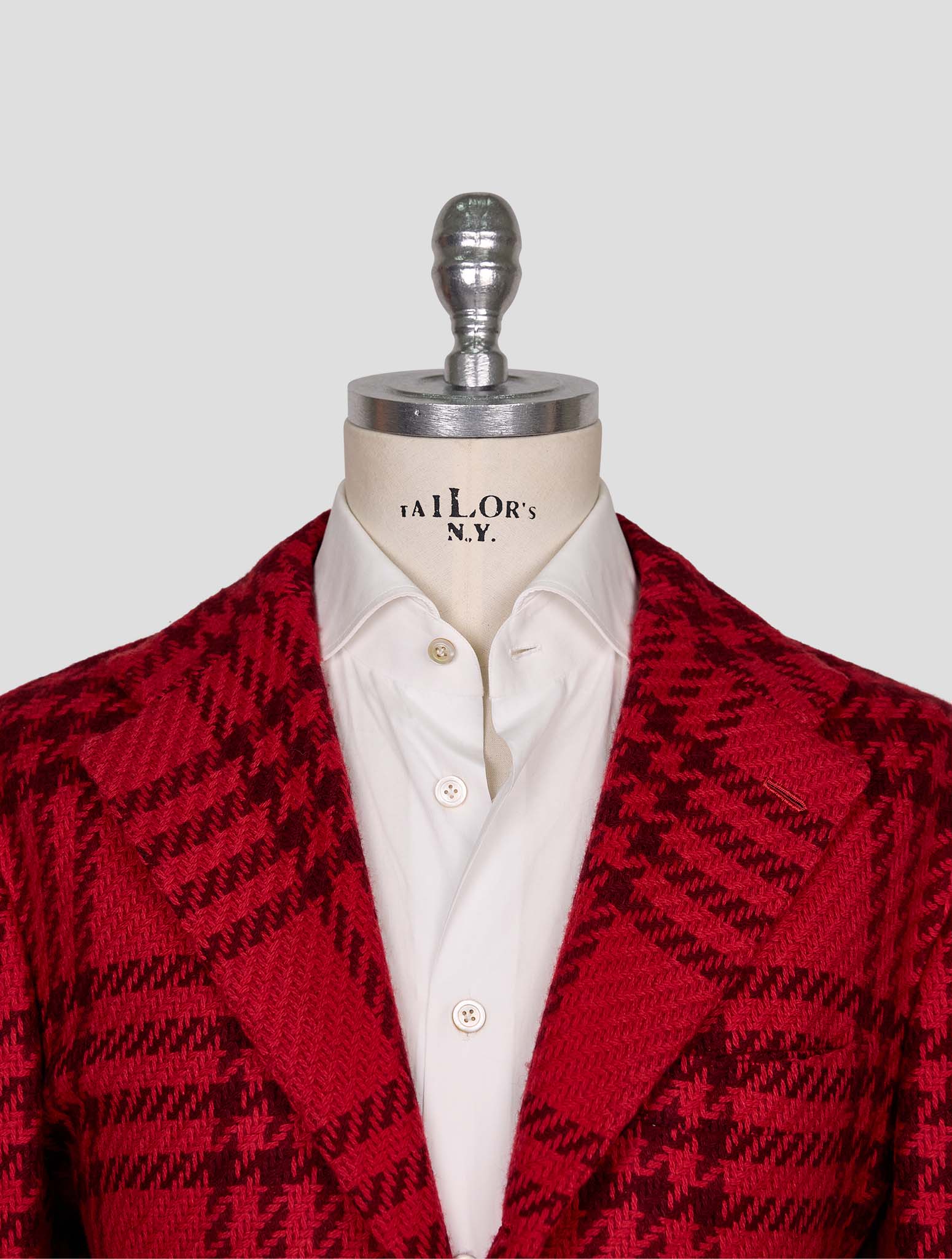 Kiton Burgundy Red Cashmere Blazer