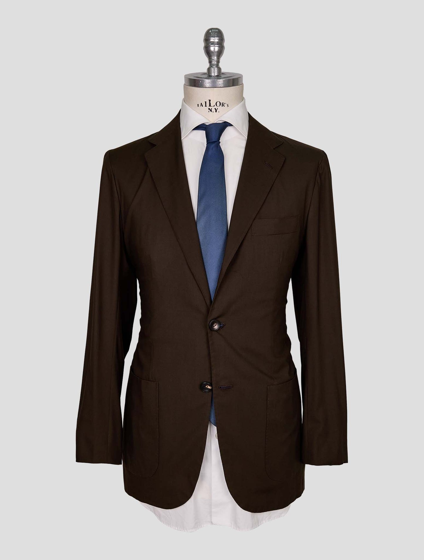 Kiton Brown Wool Blazer