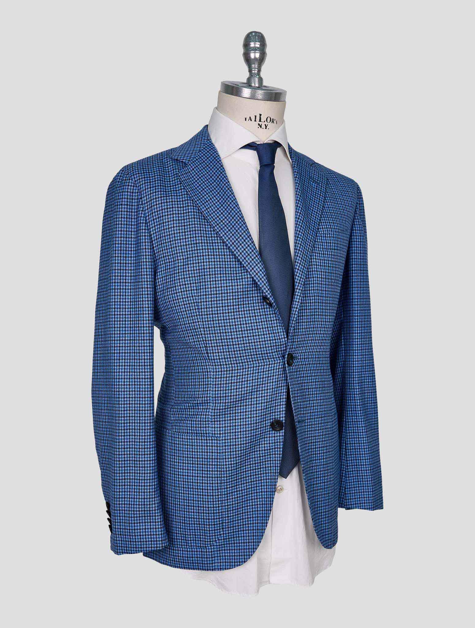 Kiton Light Blue Cashmere Blazer