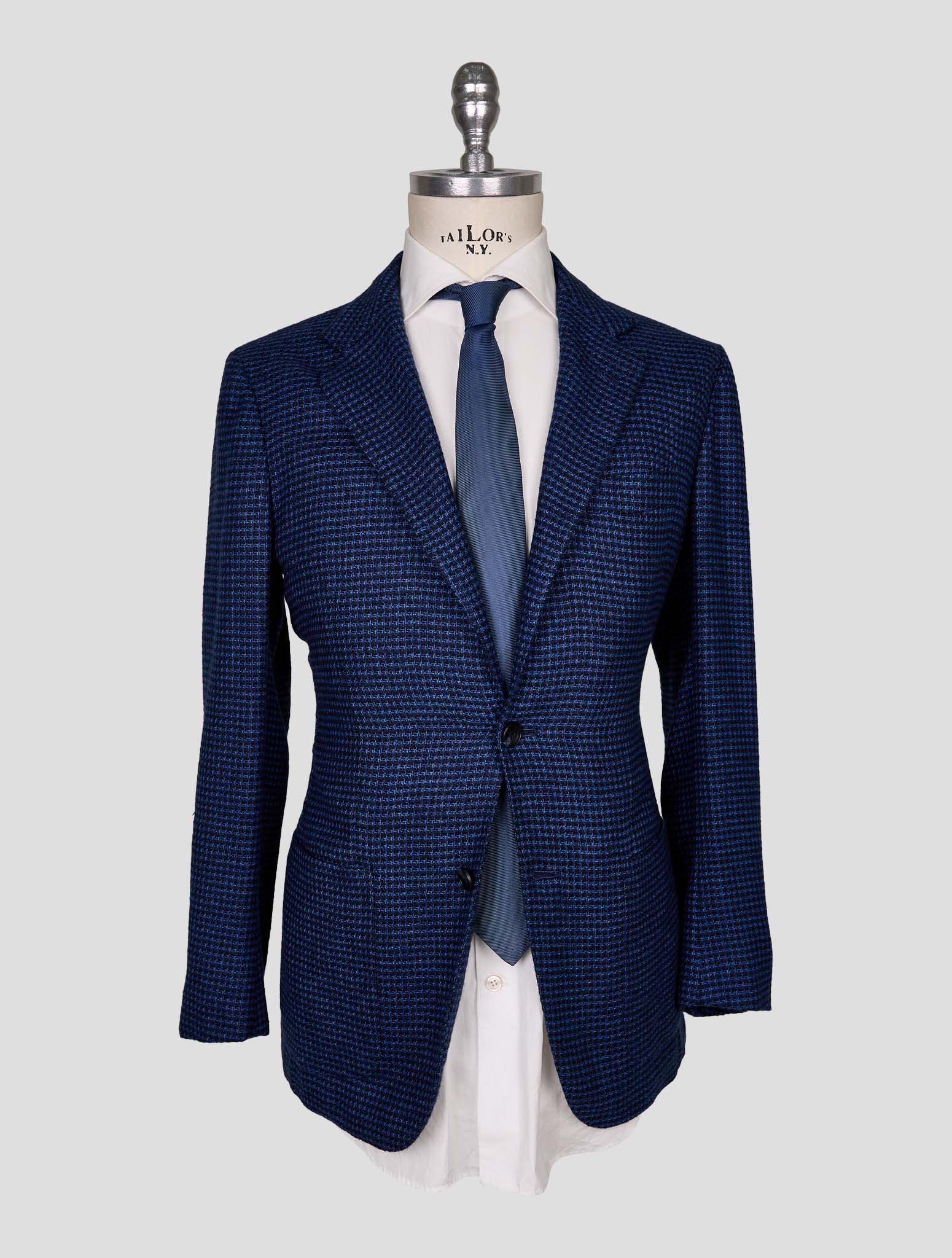 Kiton Blue Cashmere Blazer