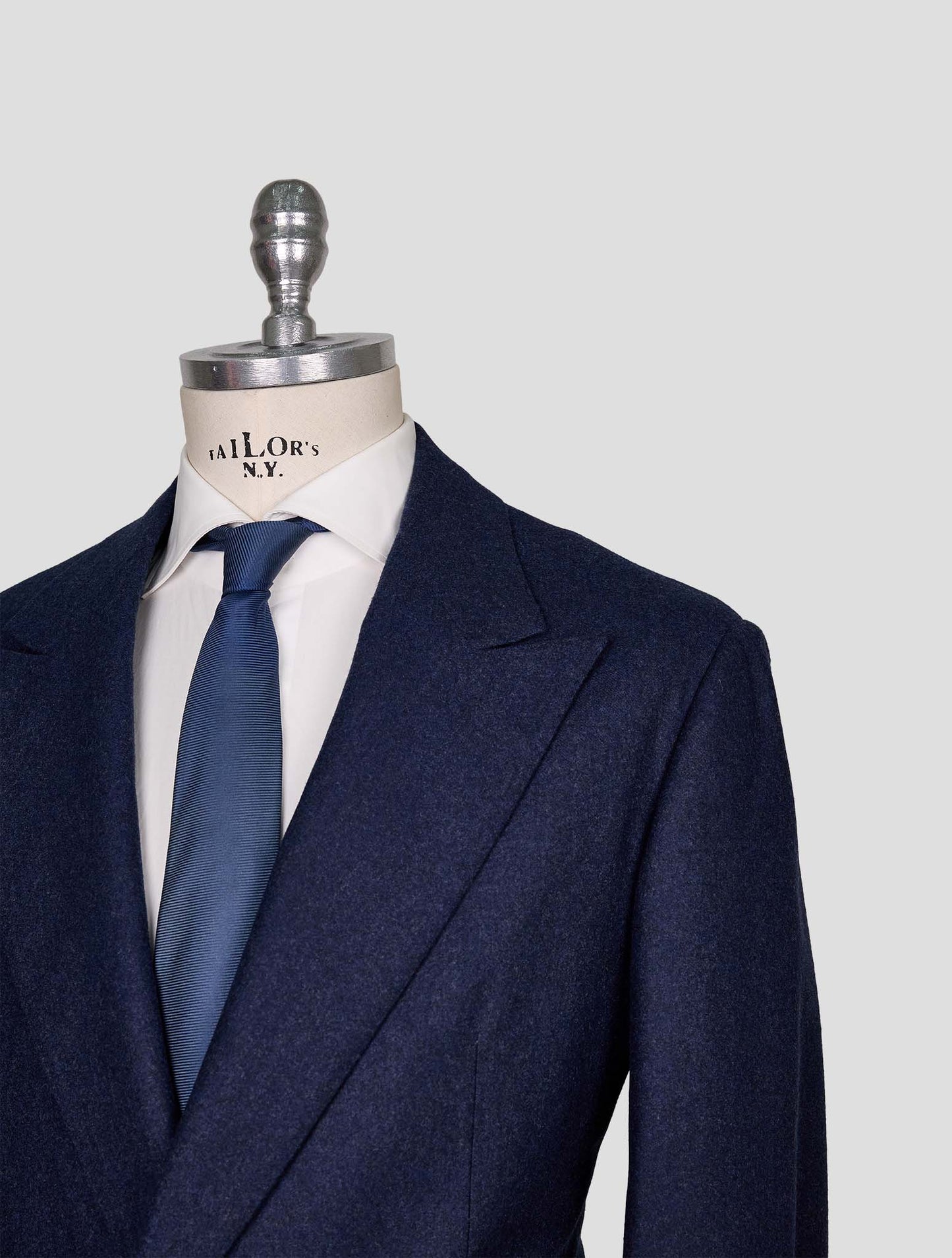 Kiton Blue Wool Blazer