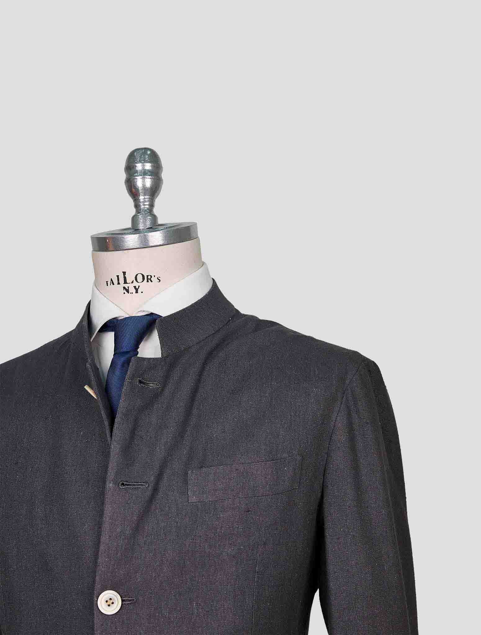 Kiton Gray Silk Blazer