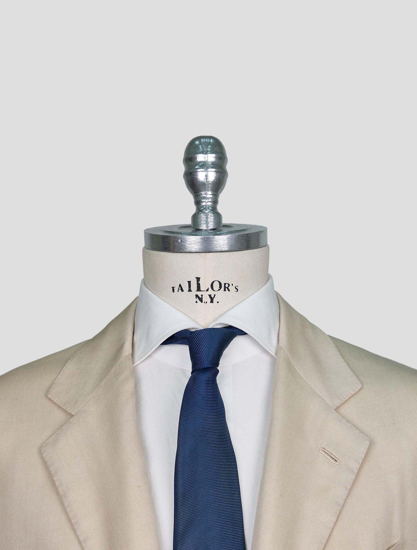 Kiton Beige Lyocell Viscose Silk Blazer