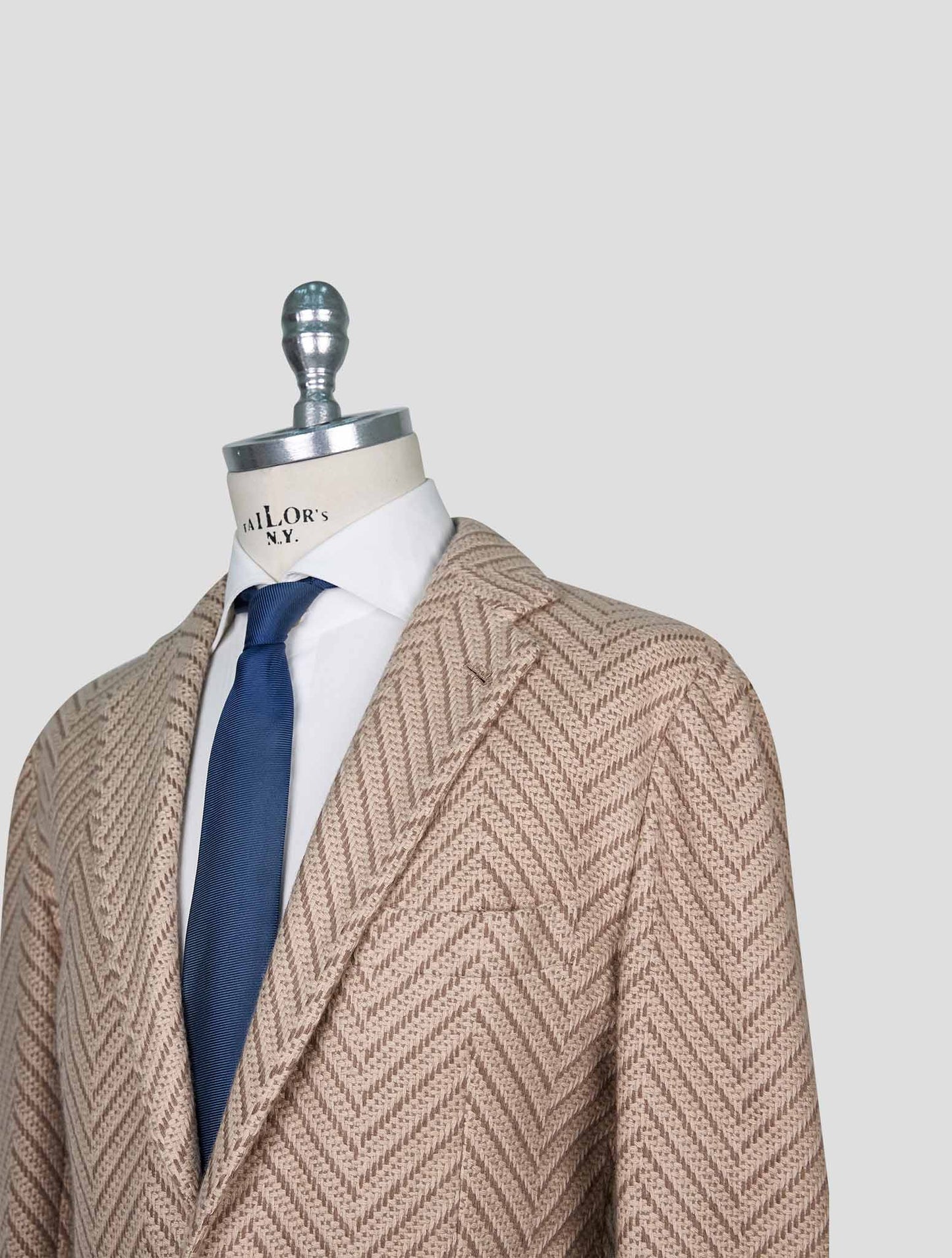 Kiton Brown Beige Cashmere Blazer