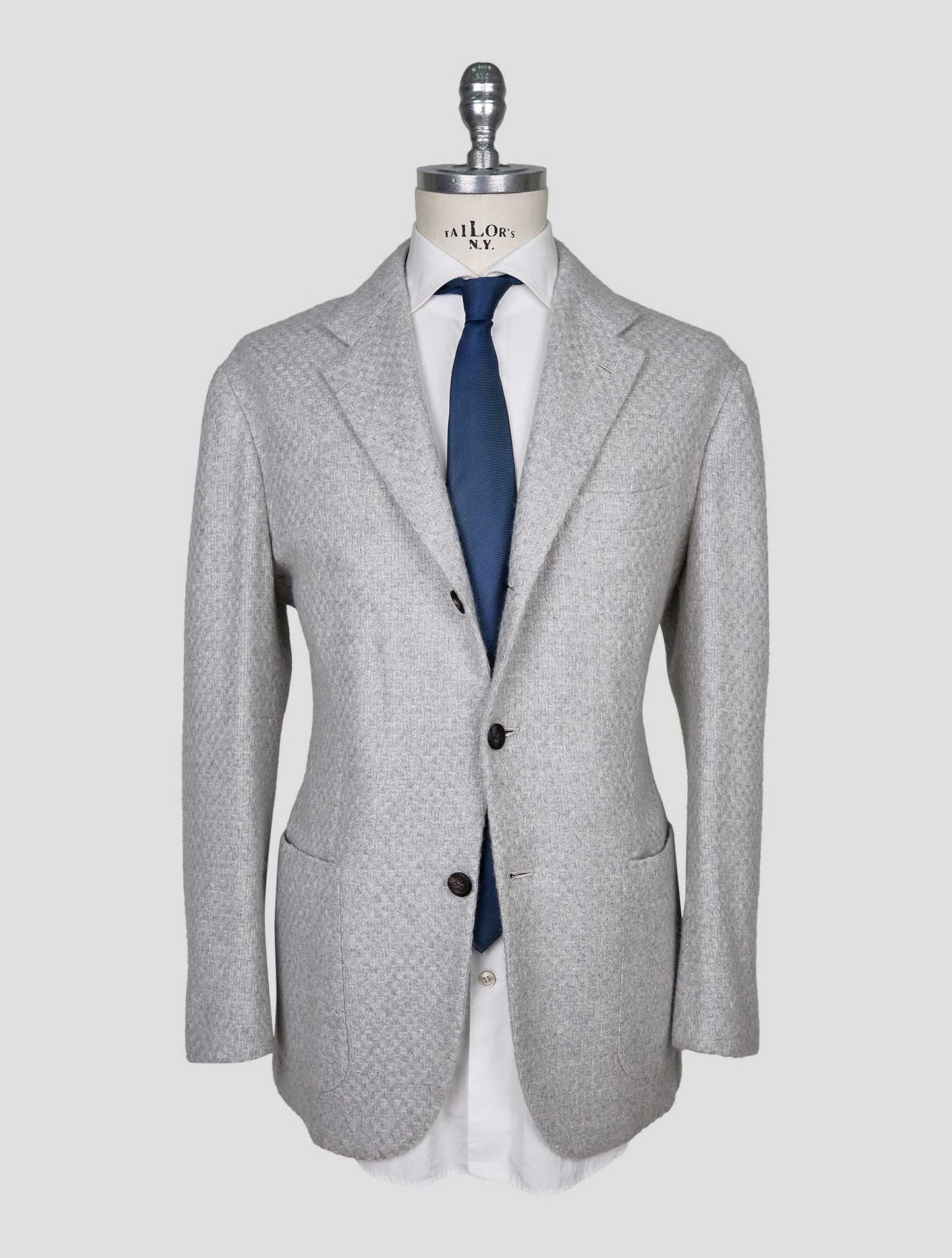 Kiton Gray Cashmere Blazer