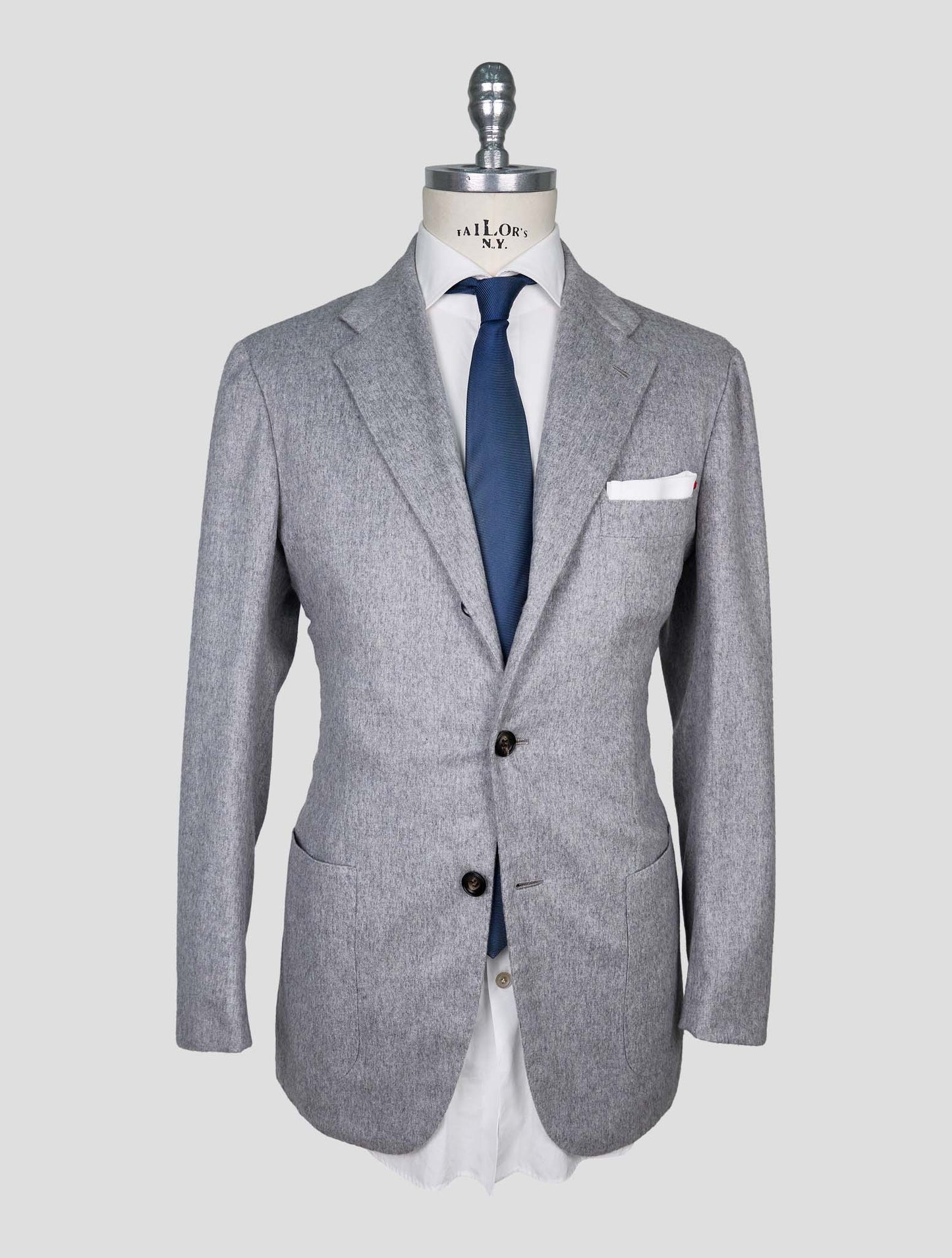 Kiton Gray Cashmere Pa Ea Blazer