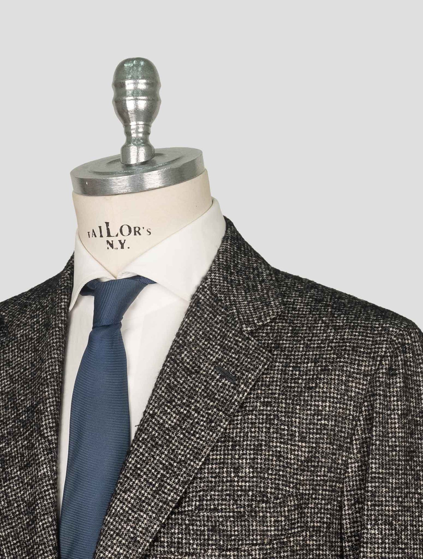 Kiton Gray White Cashmere Alpaca Pa Blazer