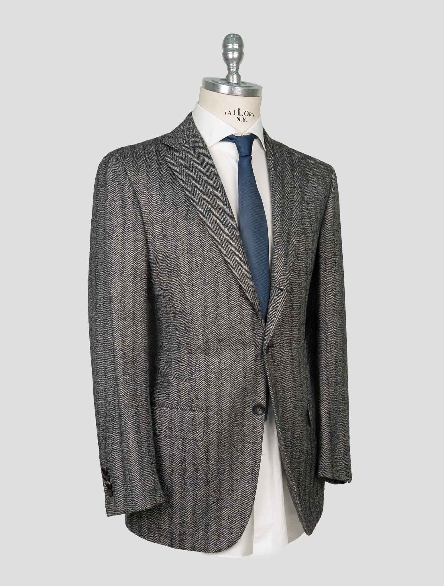 Kiton Gray Cashmere Blazer