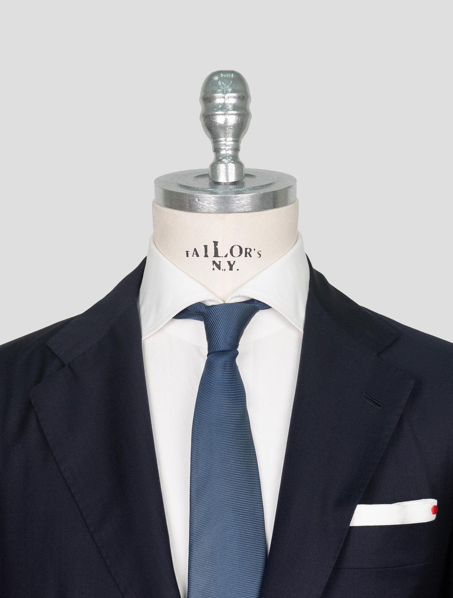 Kiton Blue Wool Suit