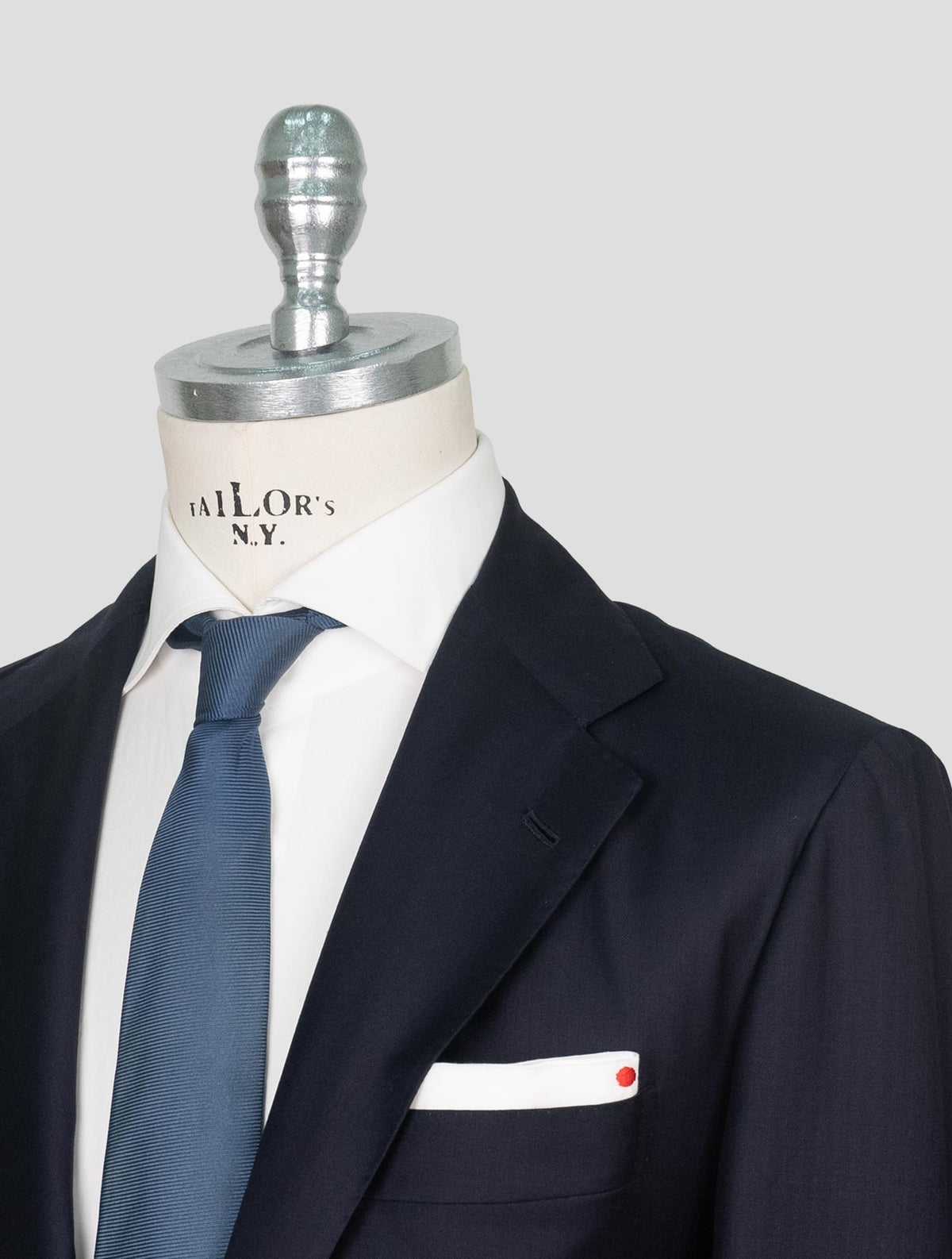 Kiton Blue Wool Suit