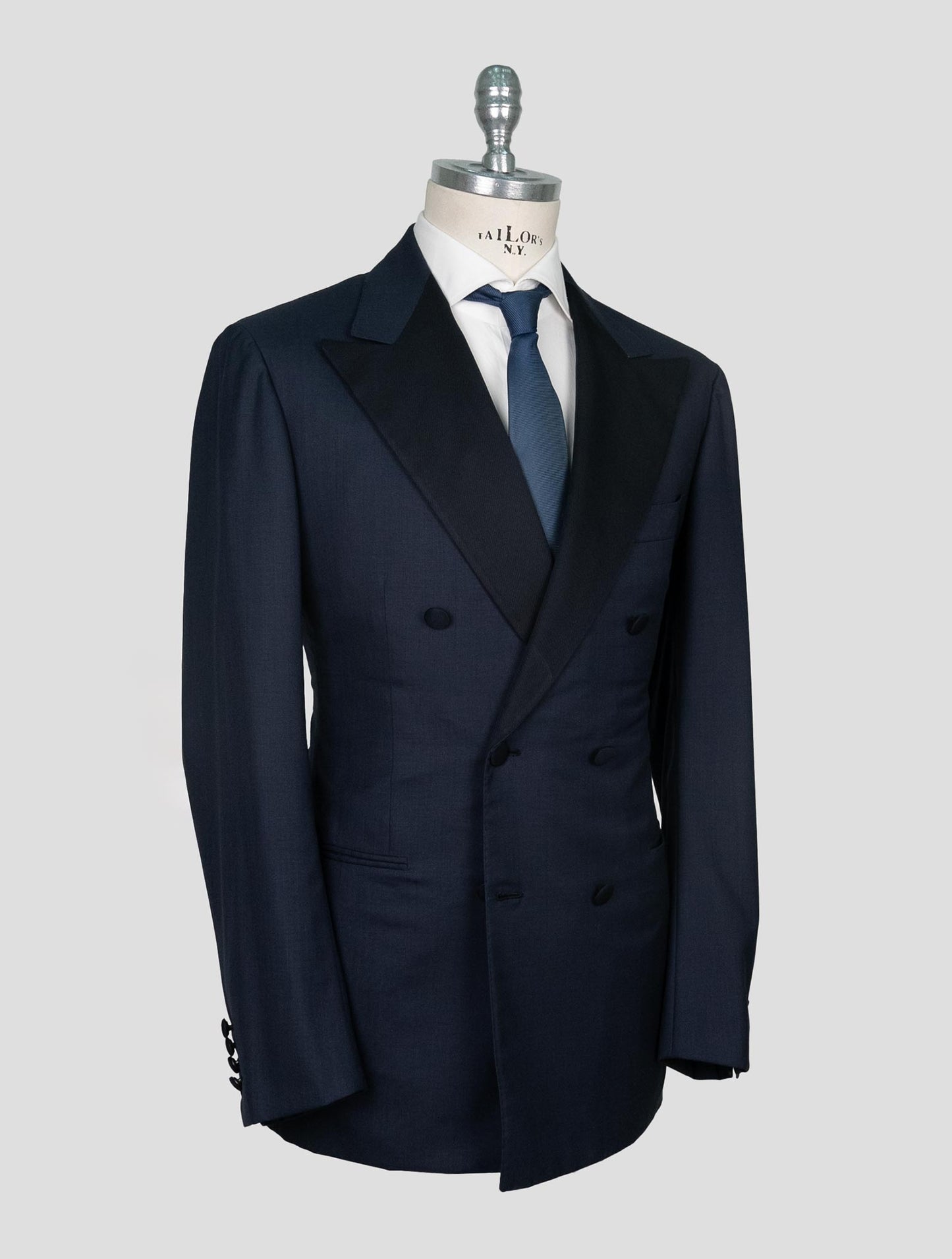 Kiton Black Wool 14 Micron Smoking Suit