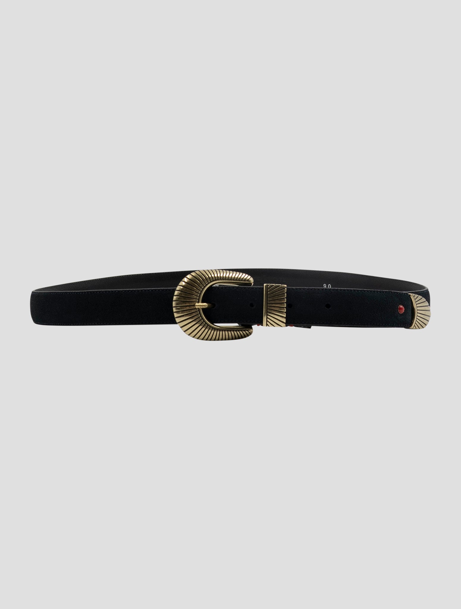 Kiton Blue Leather Suede Belt
