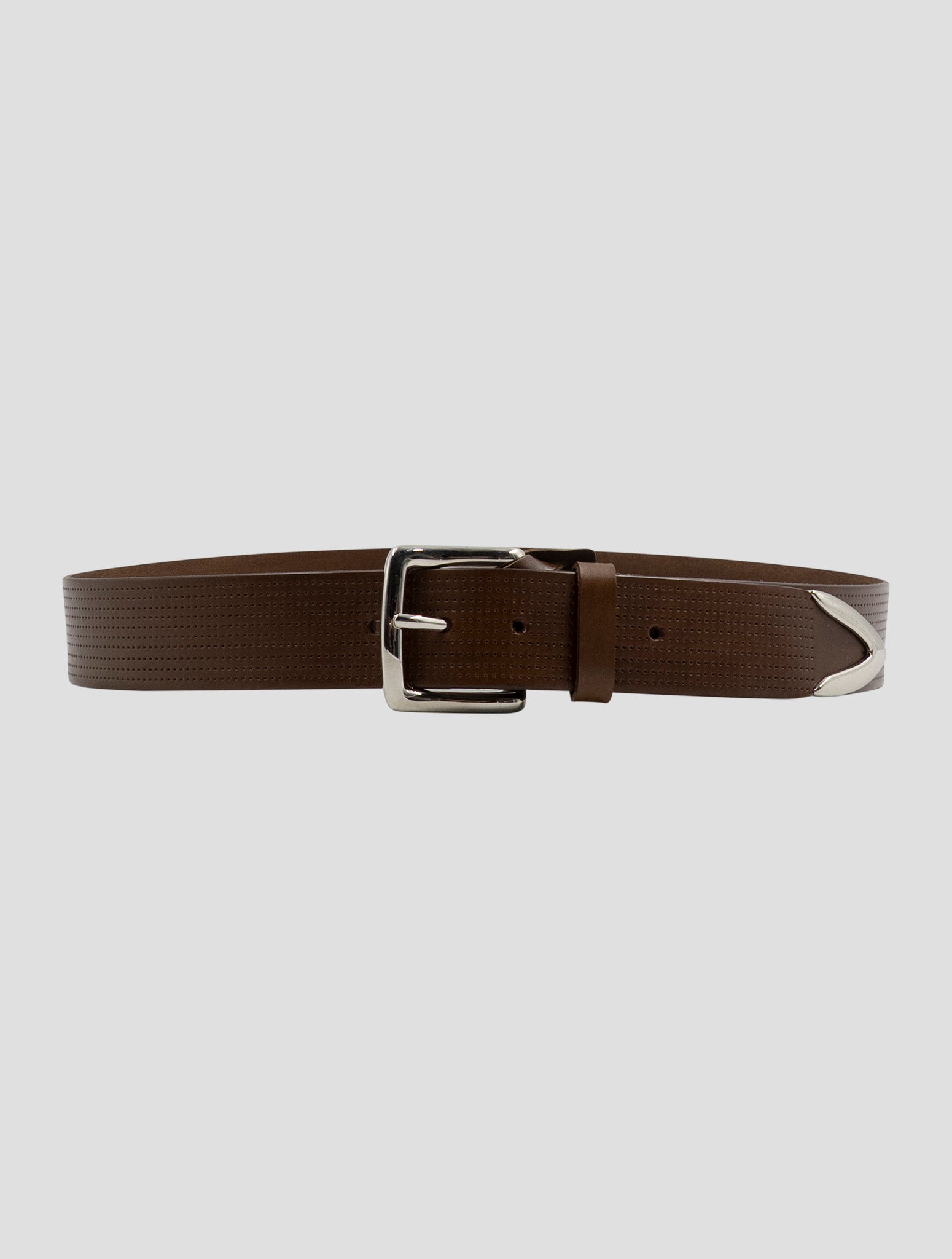 Kiton Brown Leather Belt
