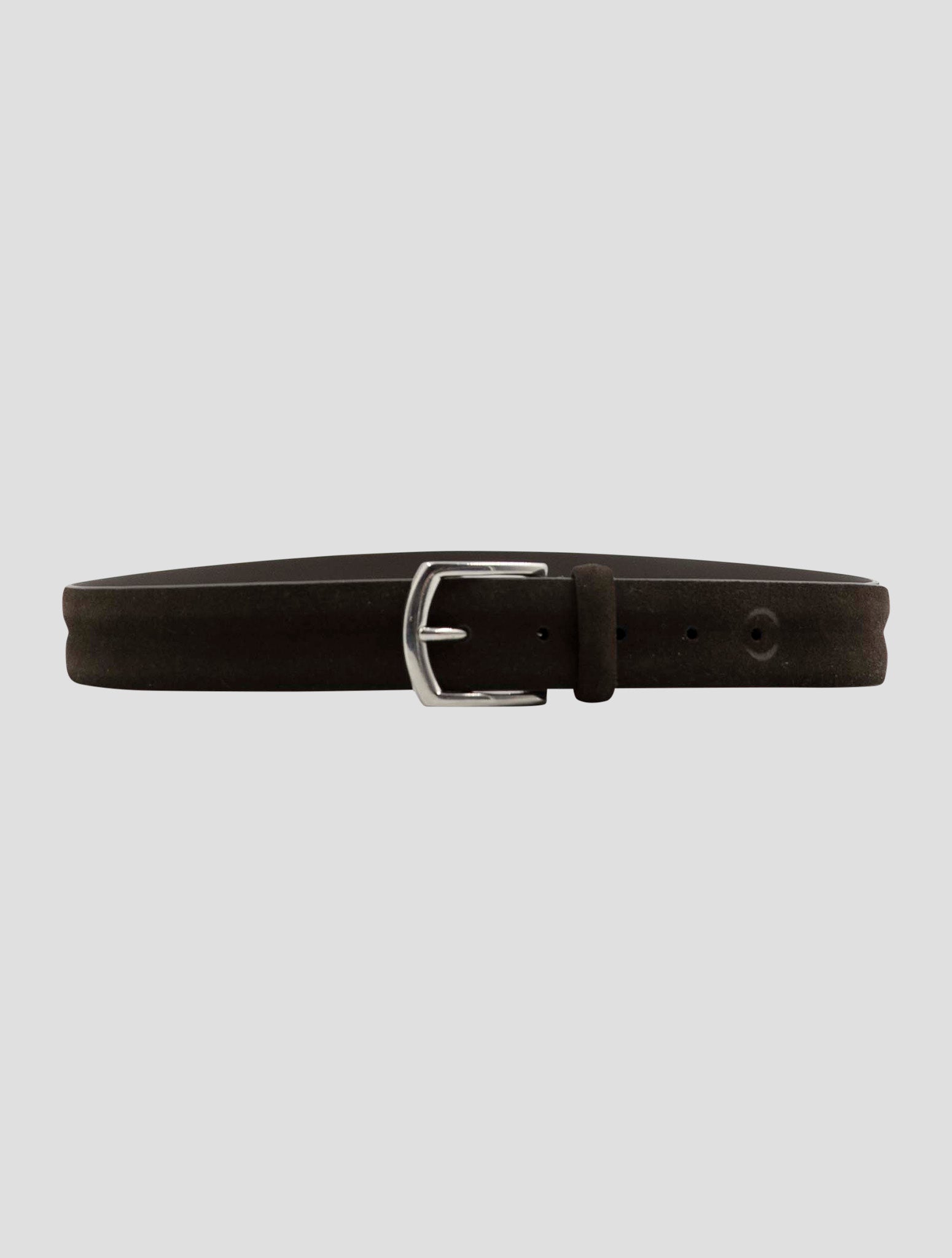 Kiton Brown Leather Suede Belt