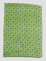 Kiton Green Silk Scarf 50x180