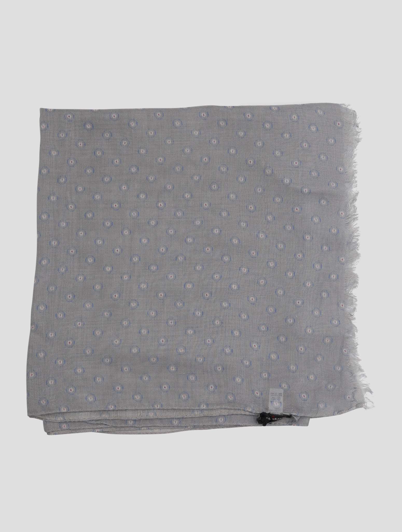 Kiton Light Blue Gray Silk 35x180