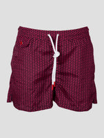 Kiton Black Violet Pl Swim Trunks