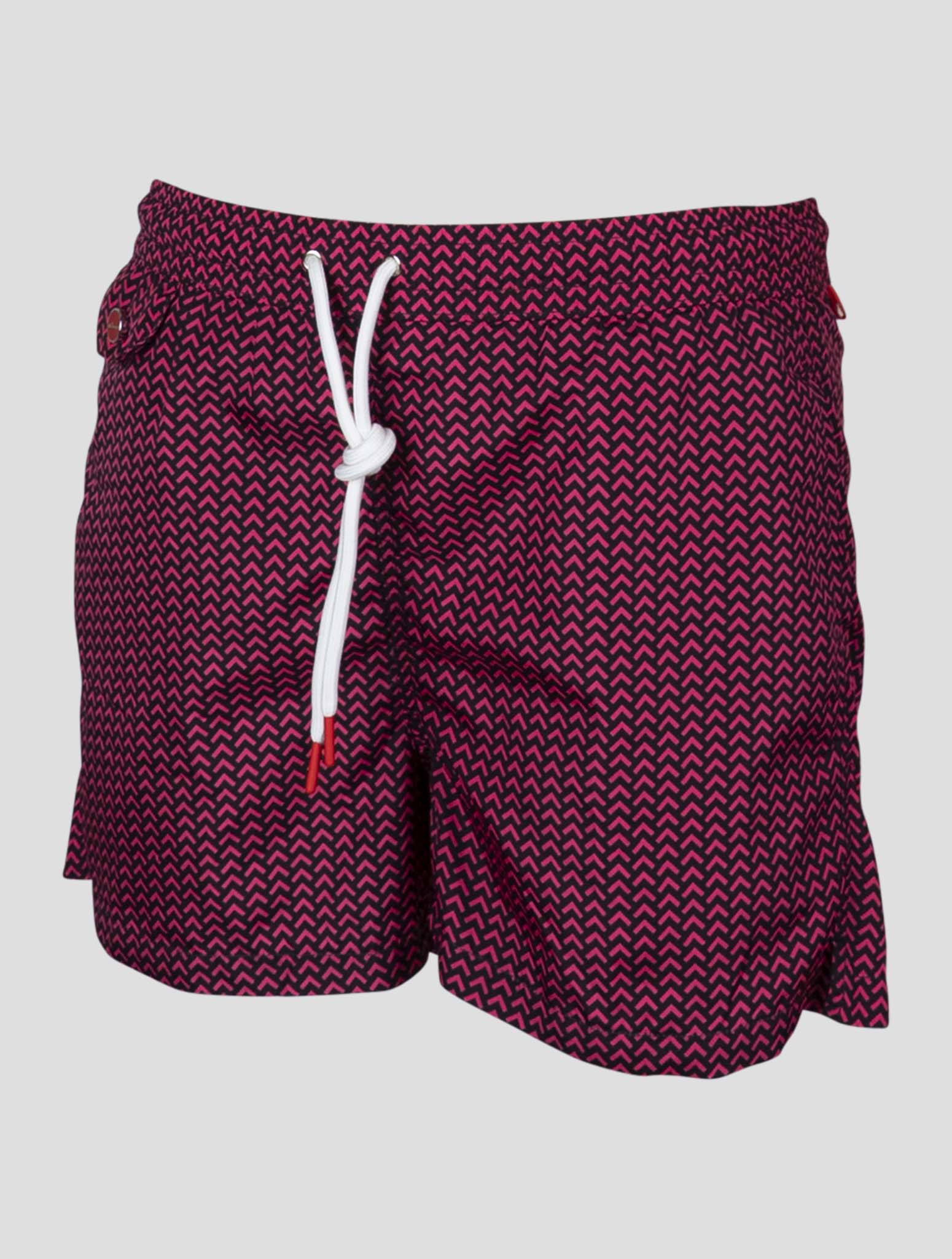 Kiton Black Violet Pl Swim Trunks