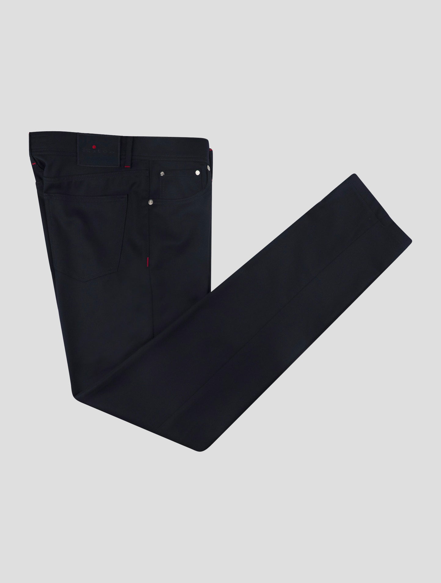 Kiton Blue Virgin Wool Pants Mod. Jeans