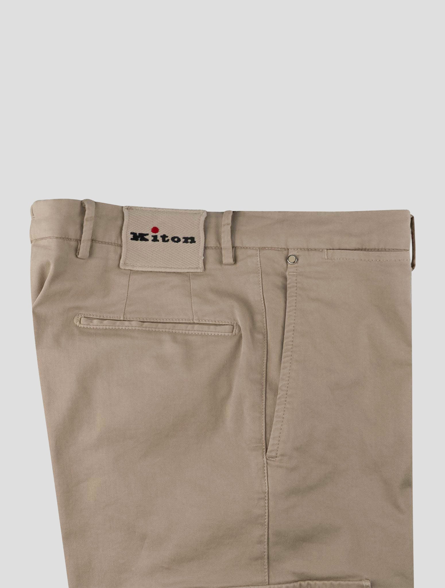 Kiton Brown Cotton Ea Cargo Pants