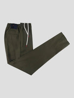 Kiton Green Cotton Ea Pants