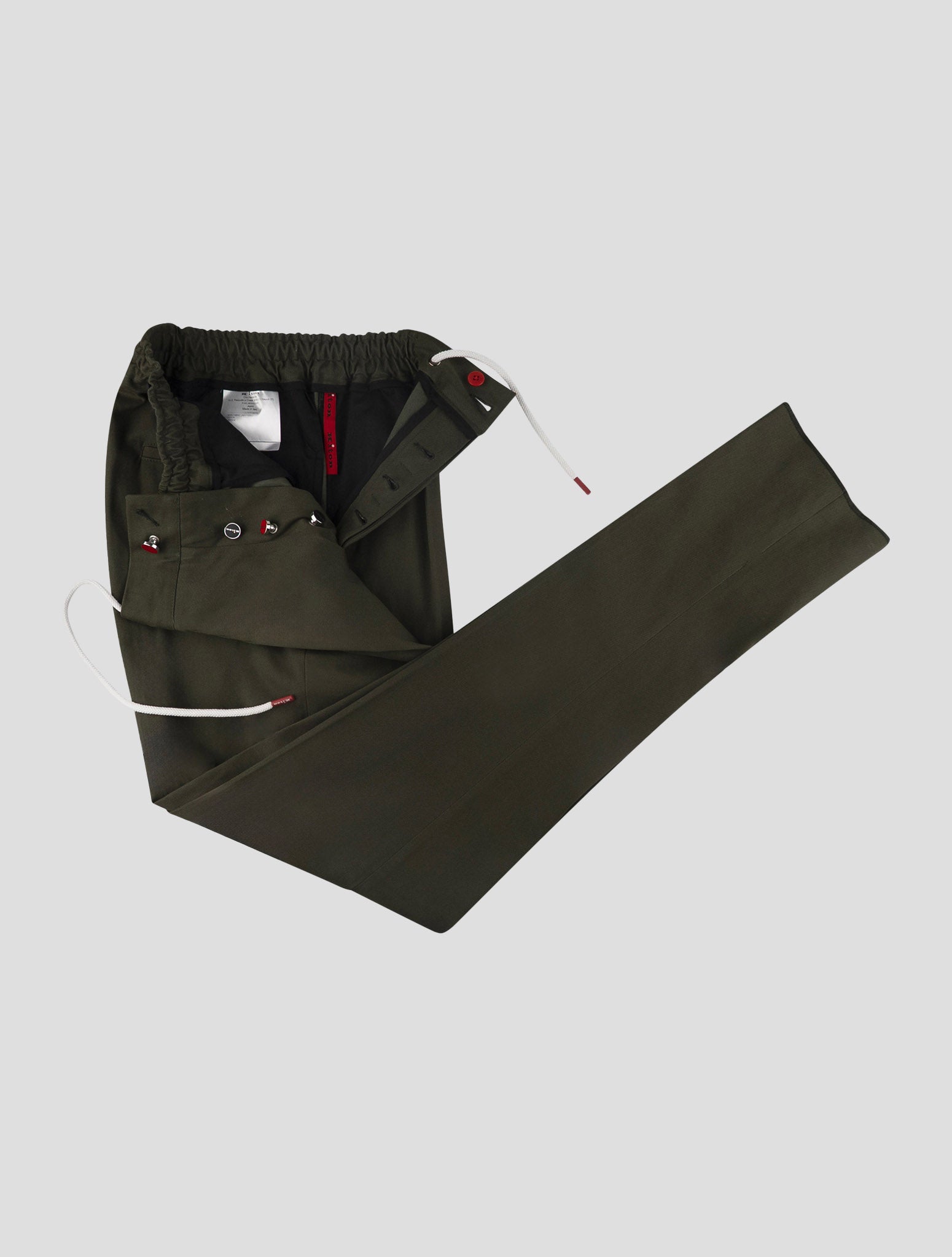 Kiton Green Cotton Ea Pants