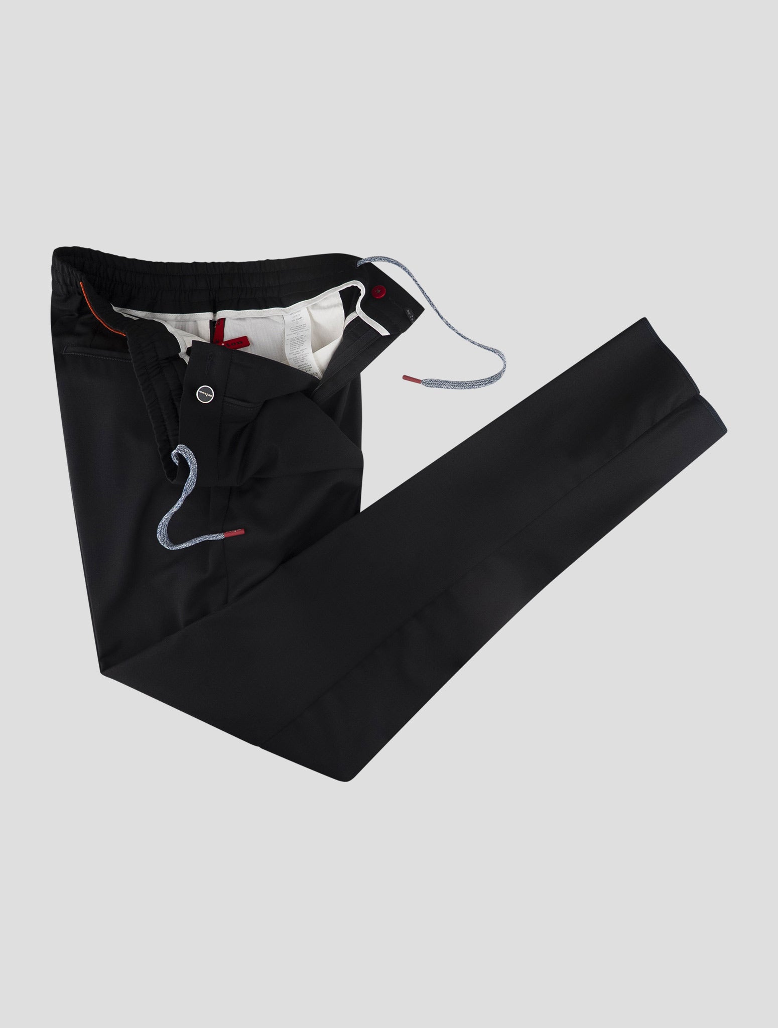 Kiton Black Virgin Wool Pants