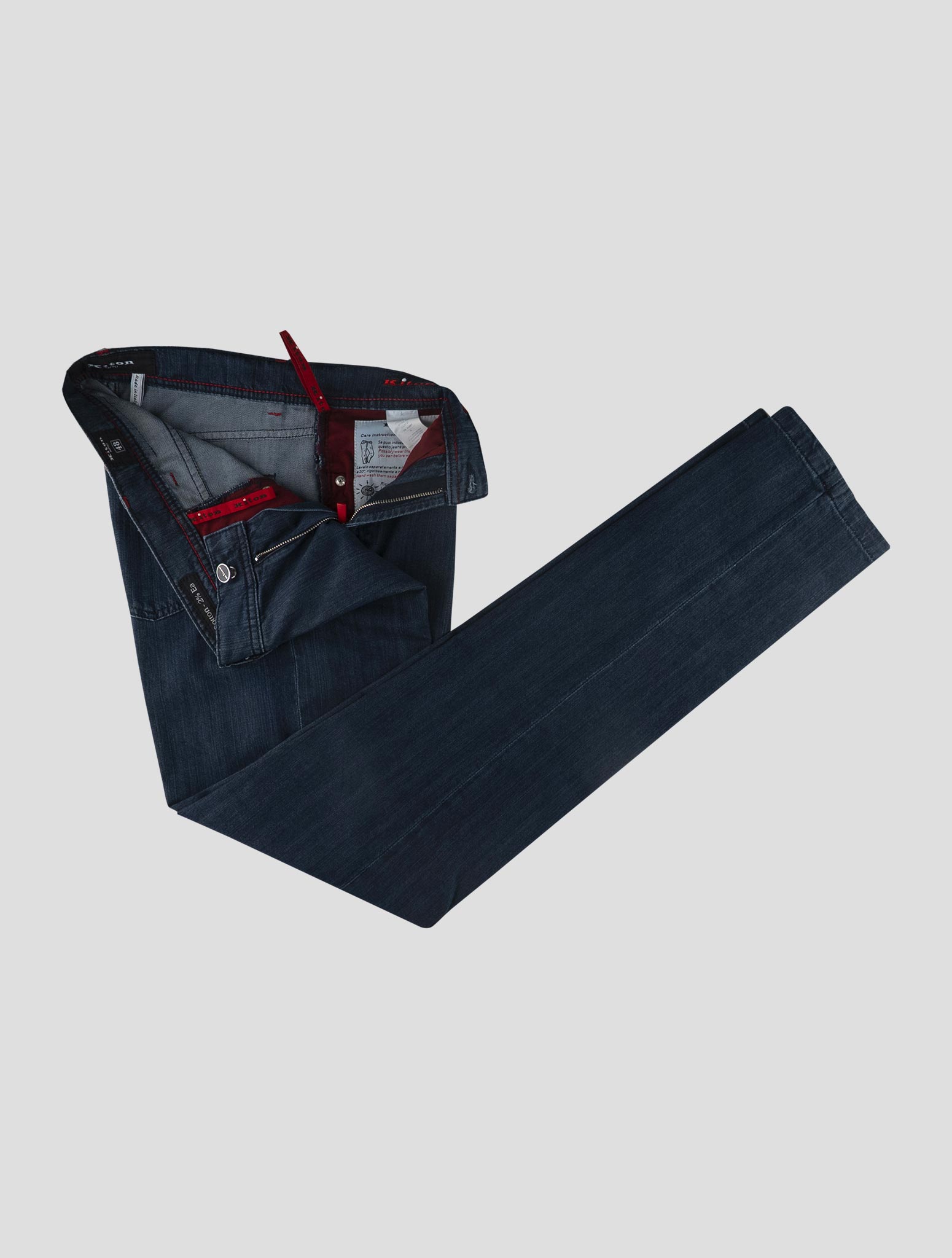 Kiton Blue Cotton Ea Jeans