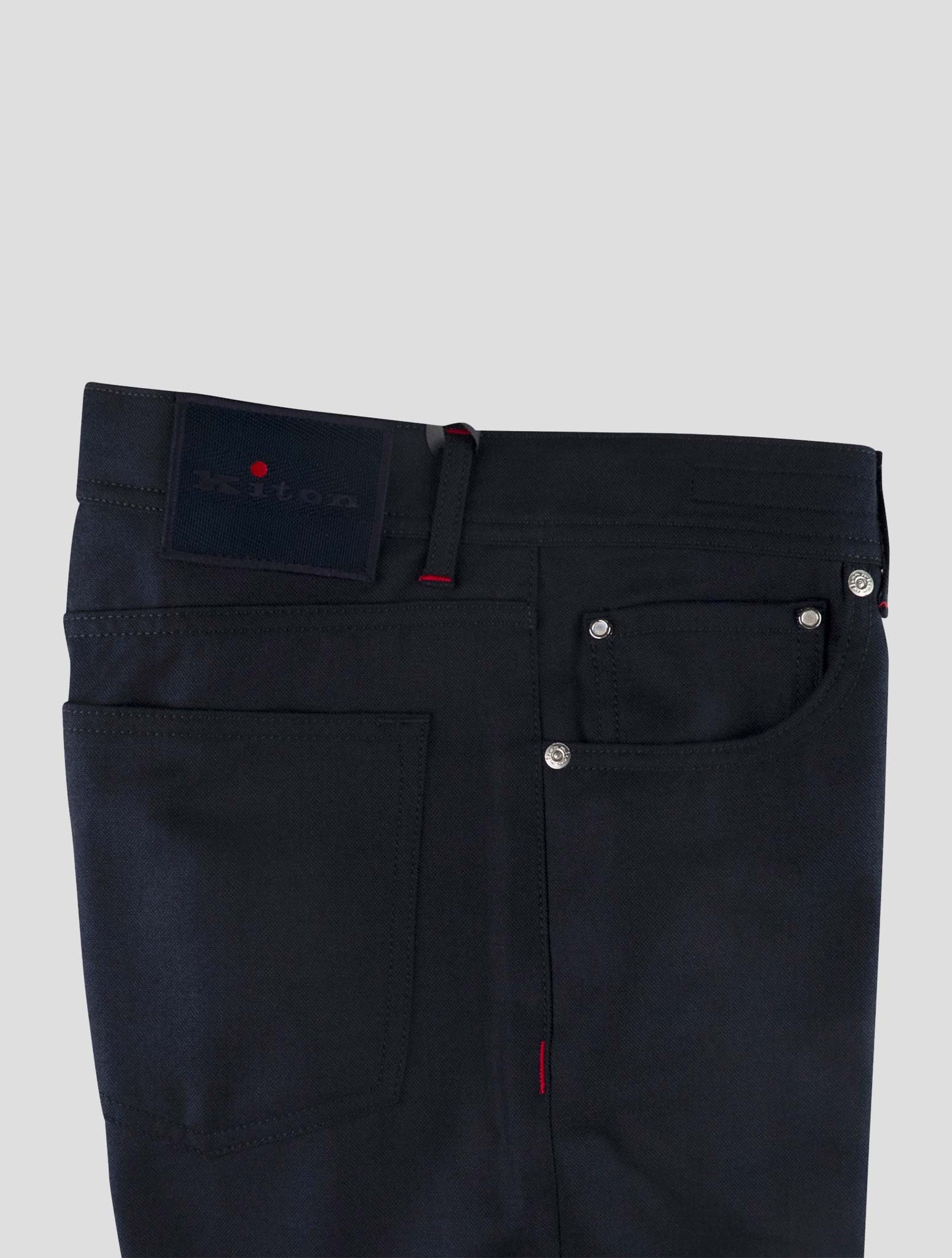 Kiton Blue 150's Pants Mod. Jeans