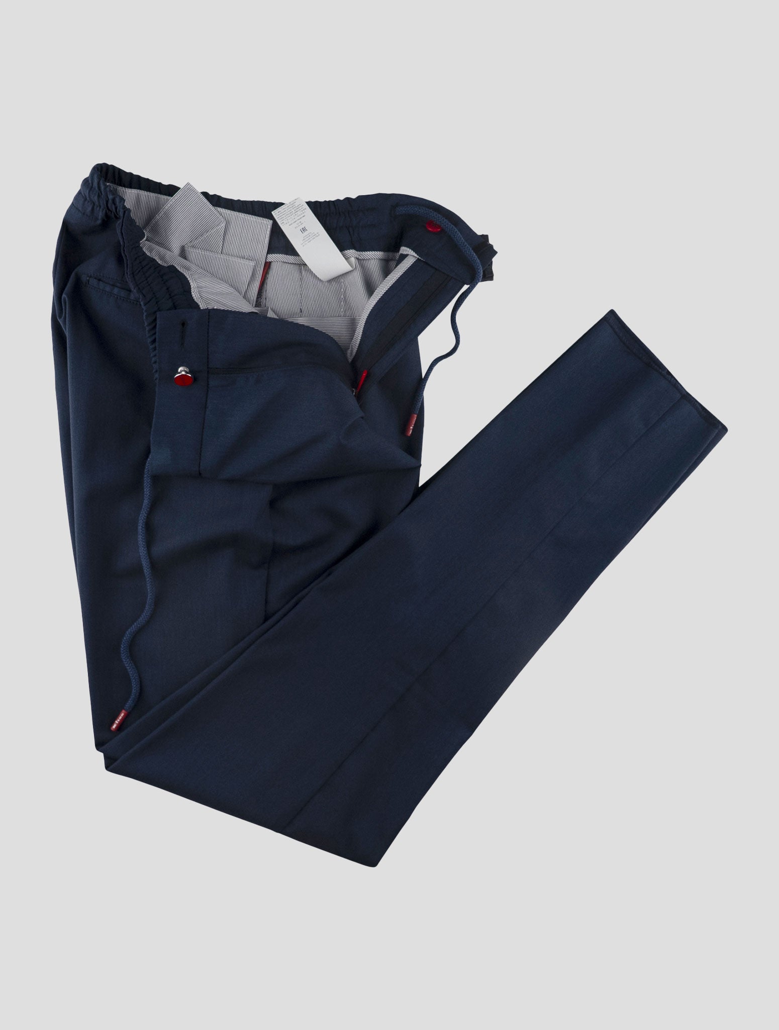 Kiton Blue Wool Pants