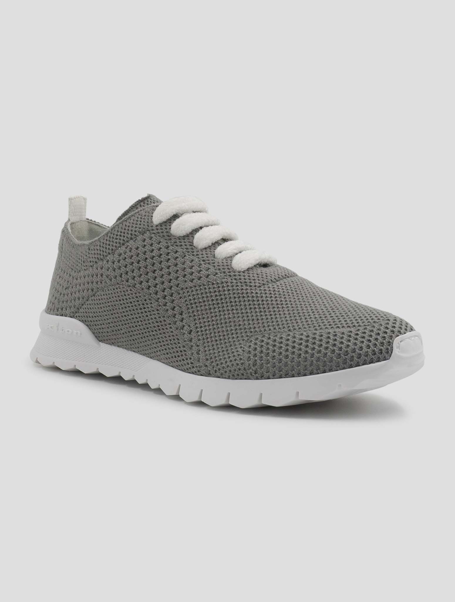 Kiton Gray Cashmere Pl Sneakers Women