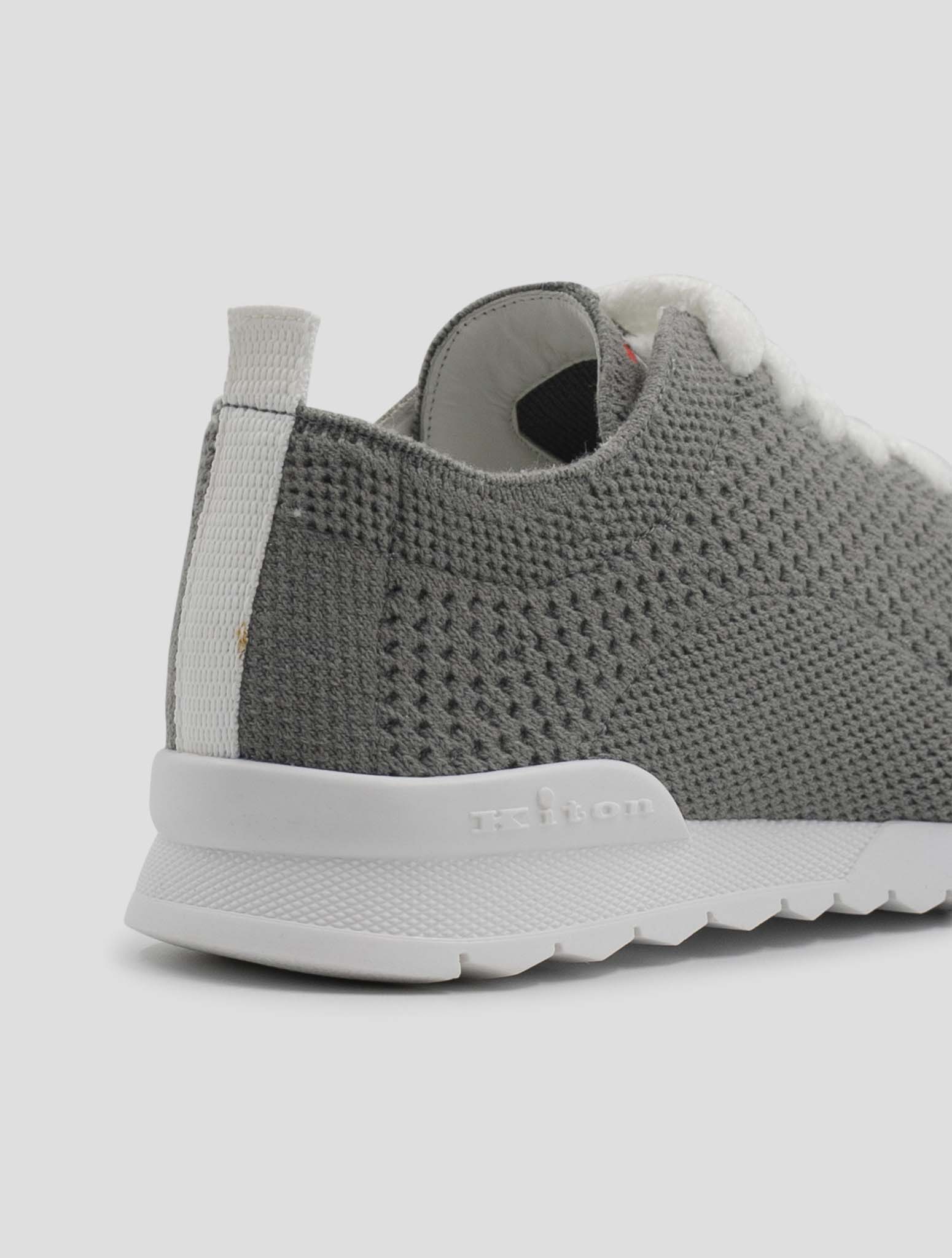 Kiton Gray Cashmere Pl Sneakers Women
