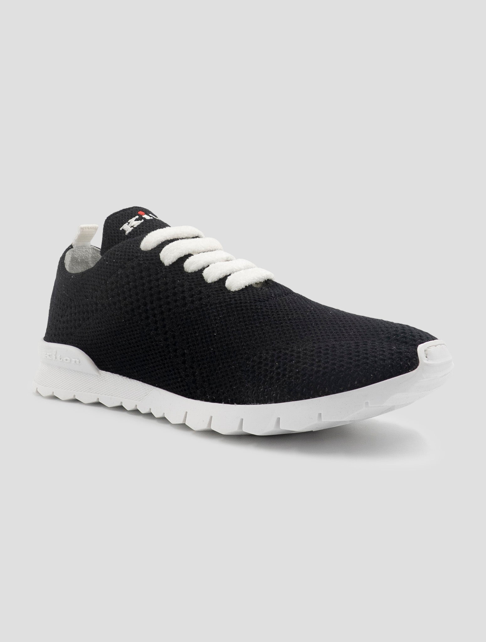 Kiton Black Cashmere Pl Sneakers Women