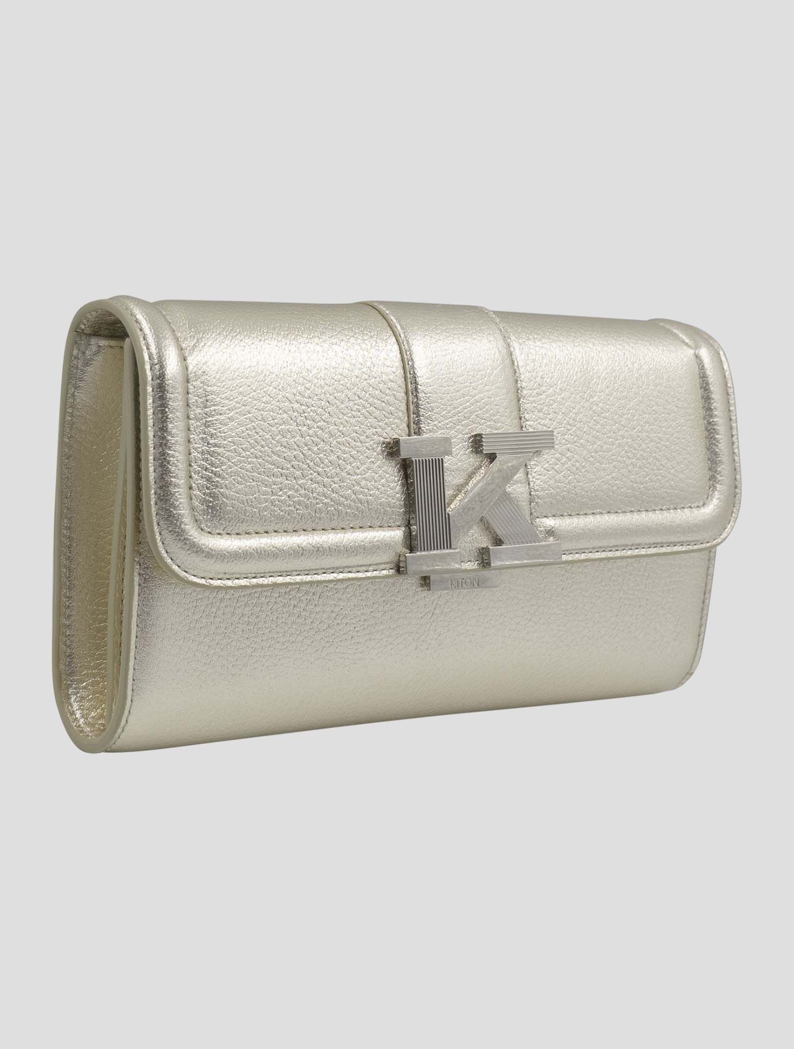 Kiton Gold Leather Bag Women