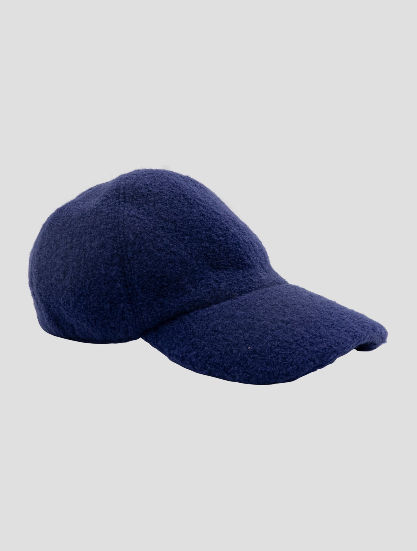 Kiton Blue Wool Baseball Cap Women