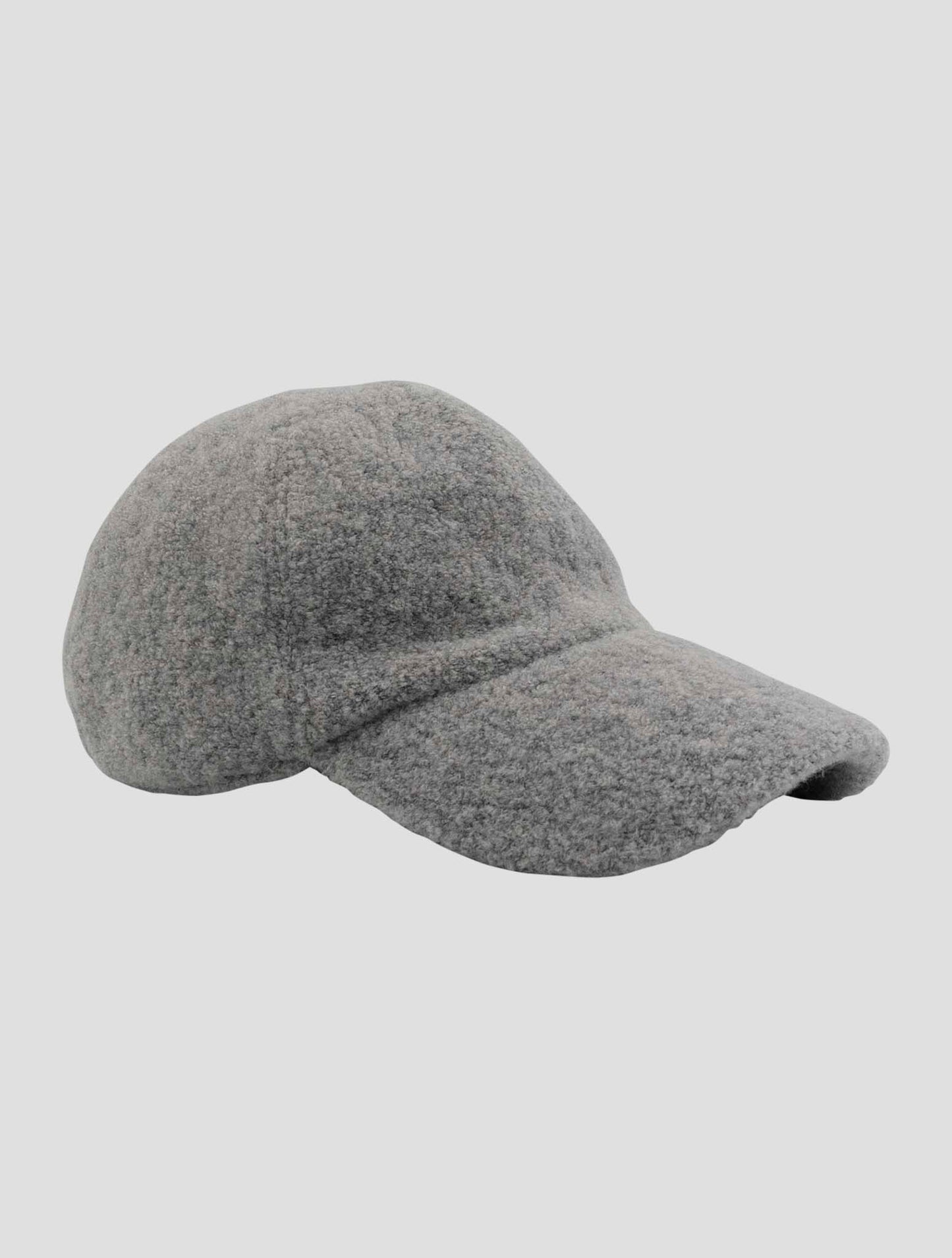 Kiton Gray Wool Baseball Cap Women