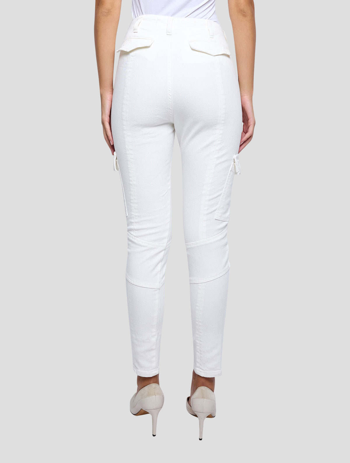 Kiton White Cotton Ea Pants Women