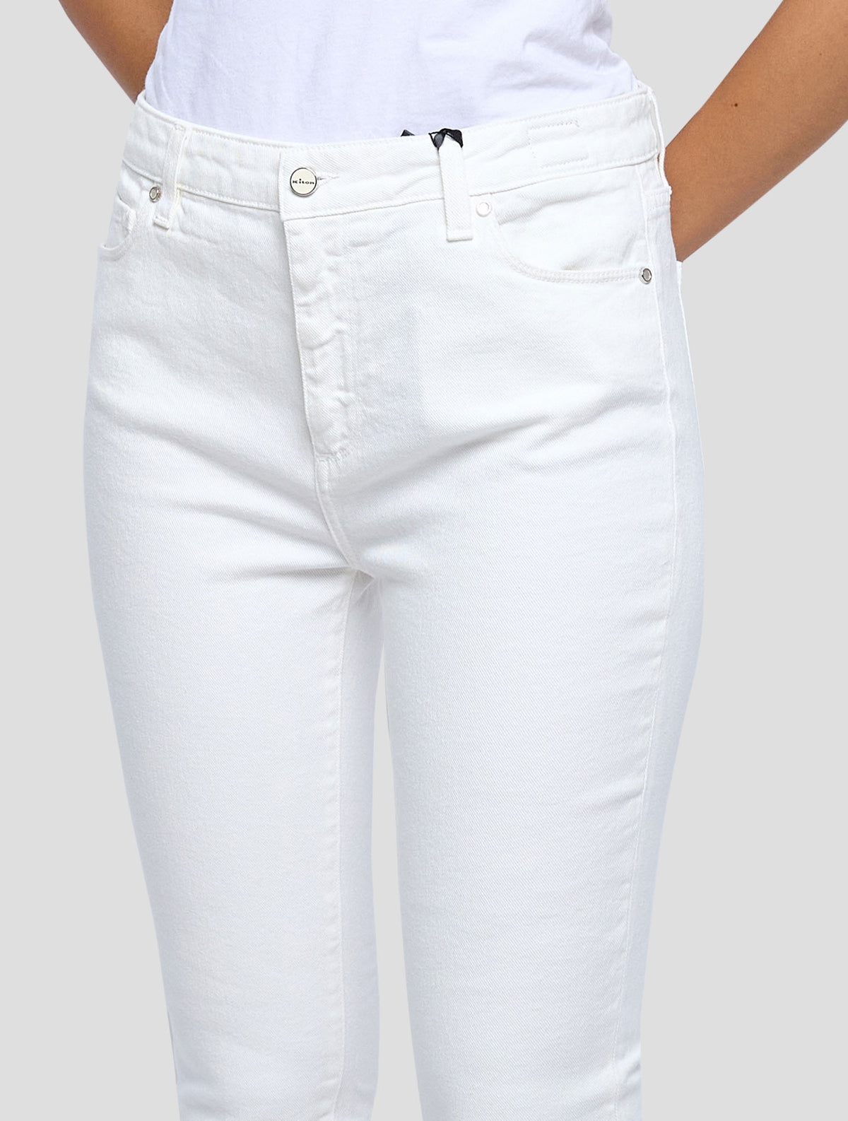Kiton White Cotton Ea Jeans Women