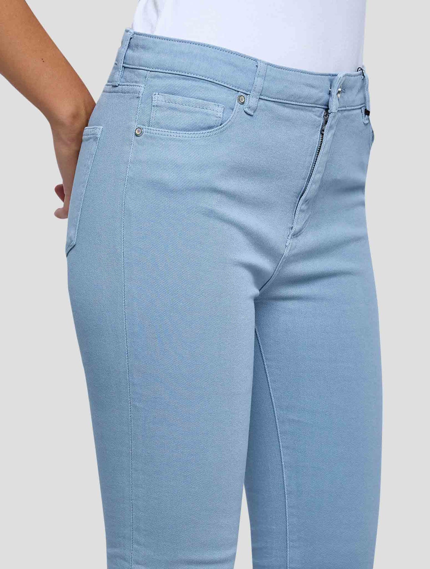 Kiton Light Blue Cotton Ea Jeans Women